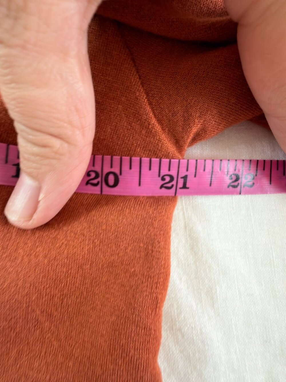 splits59 rust copper deep v back cropped sweatshirt top size s athleisure soft - Picture 6 of 8